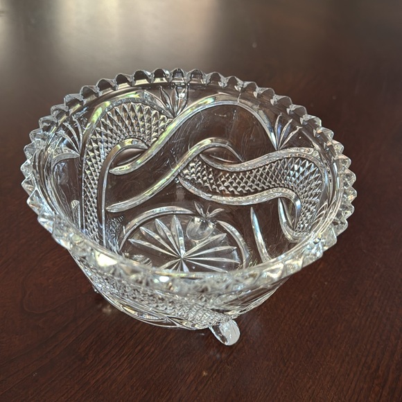 Brilliant cut MCM glass bowl - Picture 1 of 6